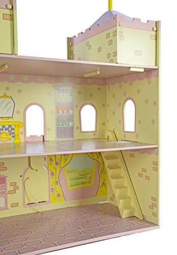 Wooden Fairytale Castle on Lazy Susan I2136