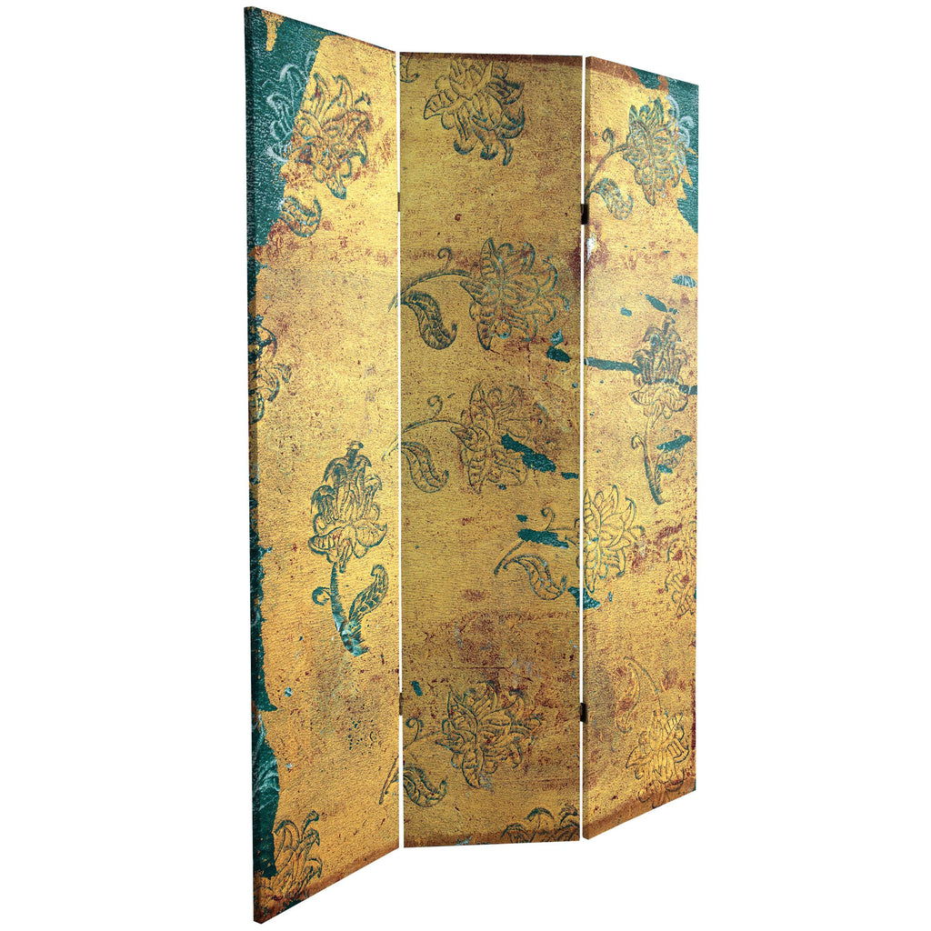6 ft. Tall 3 Panel Canvas Room Divider D695