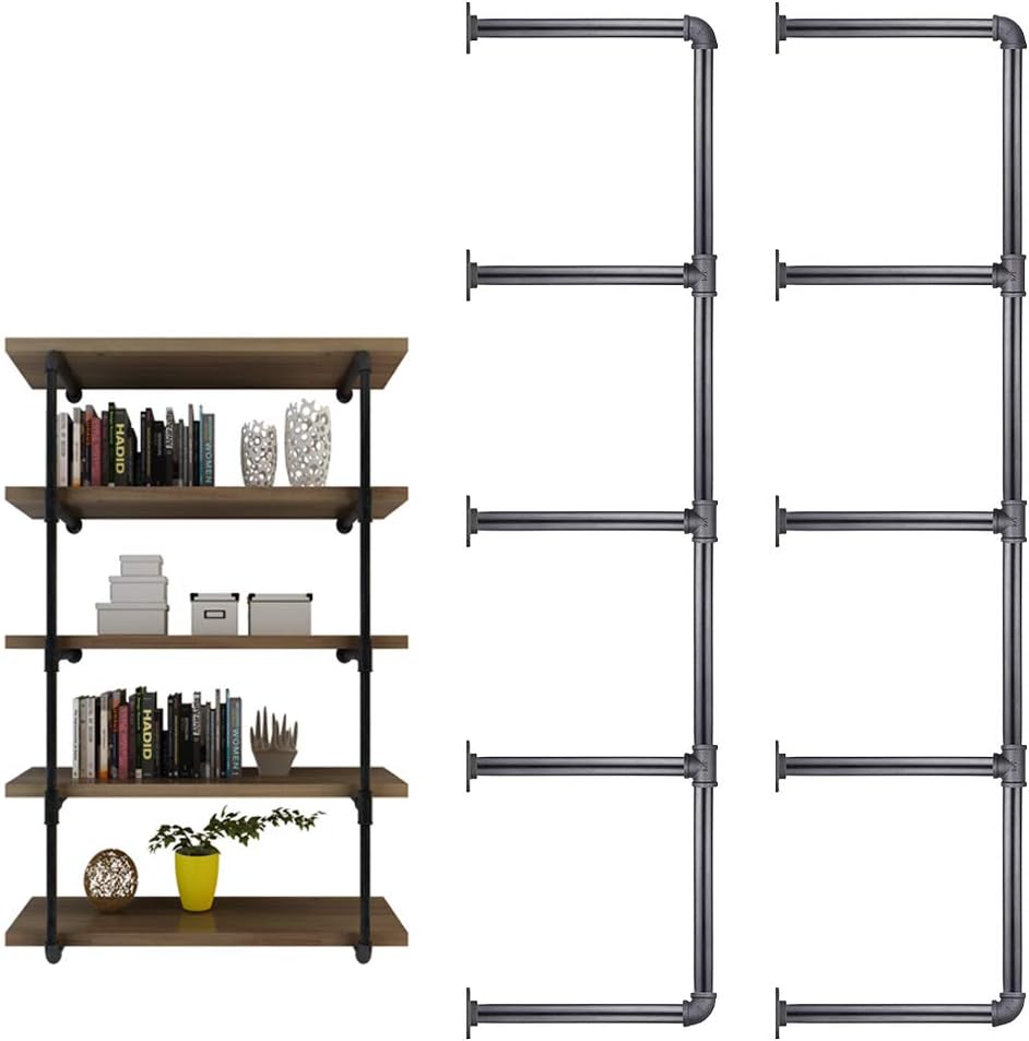 Vintage Industrial Wall Mount Bookshelf Shelving Unit M414