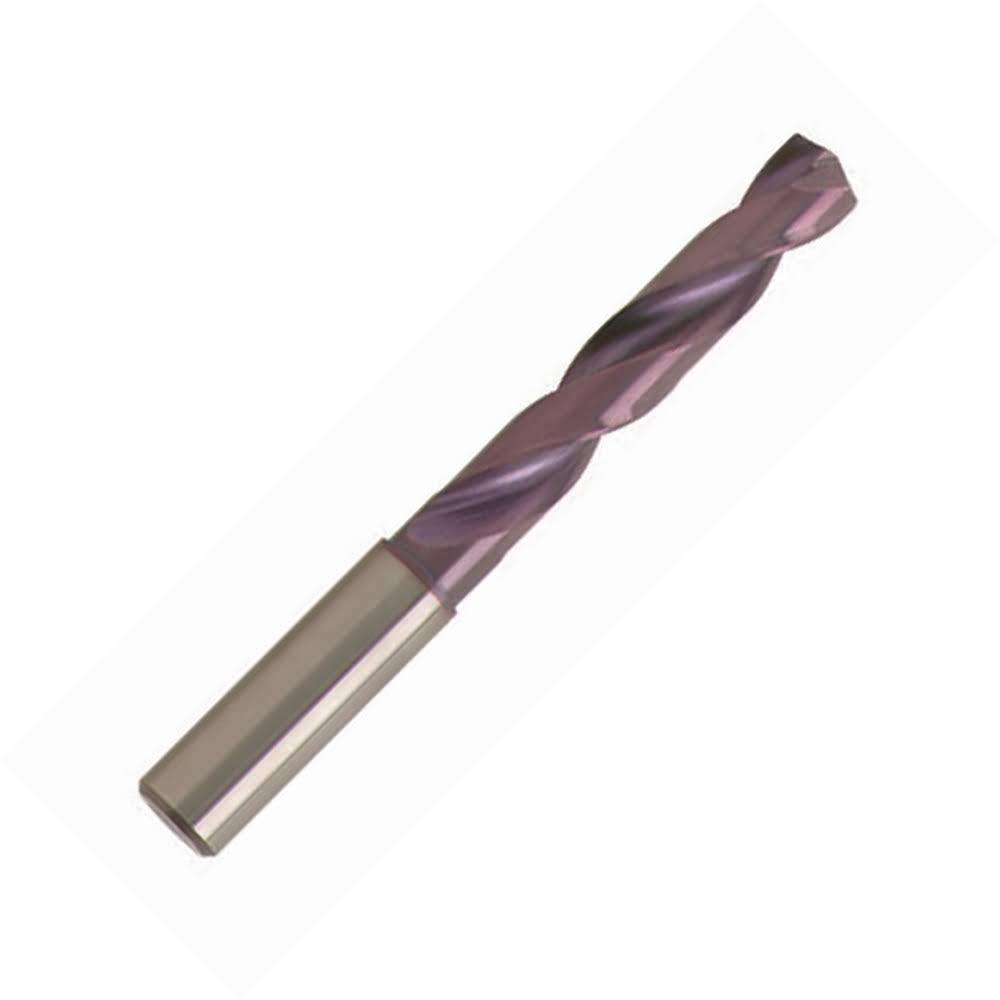 5/8x22 Diameter Carbide 140° Point Coated Drill, Reinforced Straight Shank, 65mm LOC G821