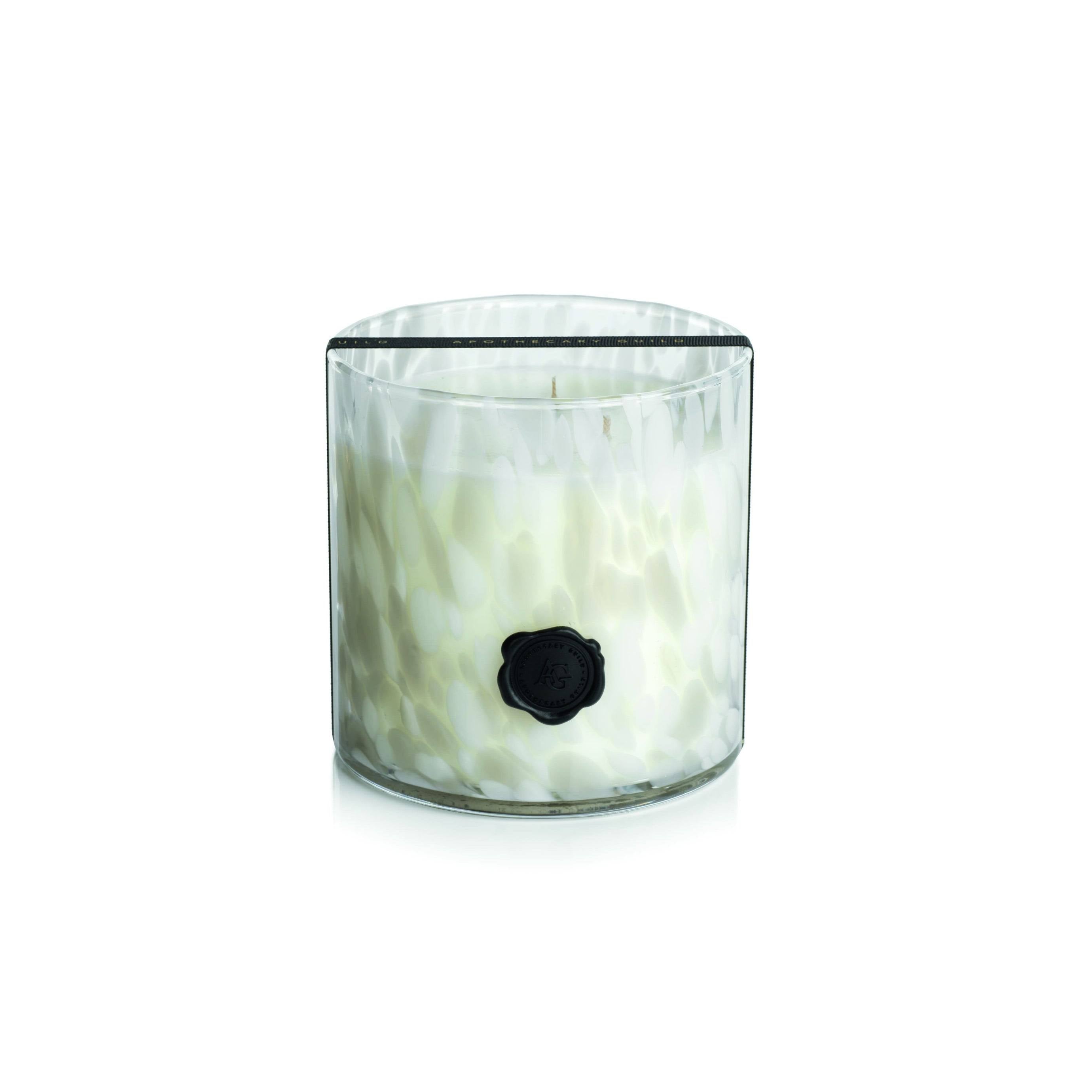 White Glass 3-Wick Candle Jar Y13891