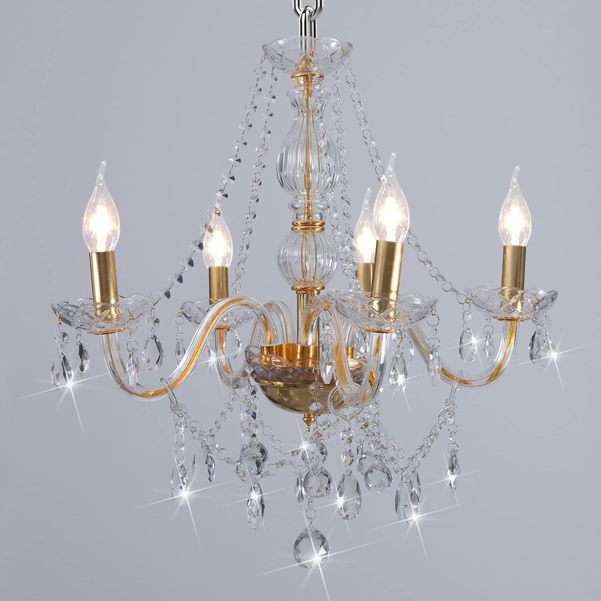 Crystal 6 Lights Pendant Ceiling Fixture Lamp H206983