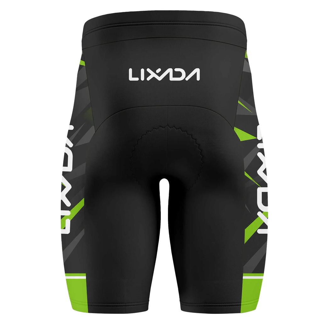 Men Cycling Jersey Short Sleeve Bike Shirt Padded Shorts MTB Clothing Suit X857394