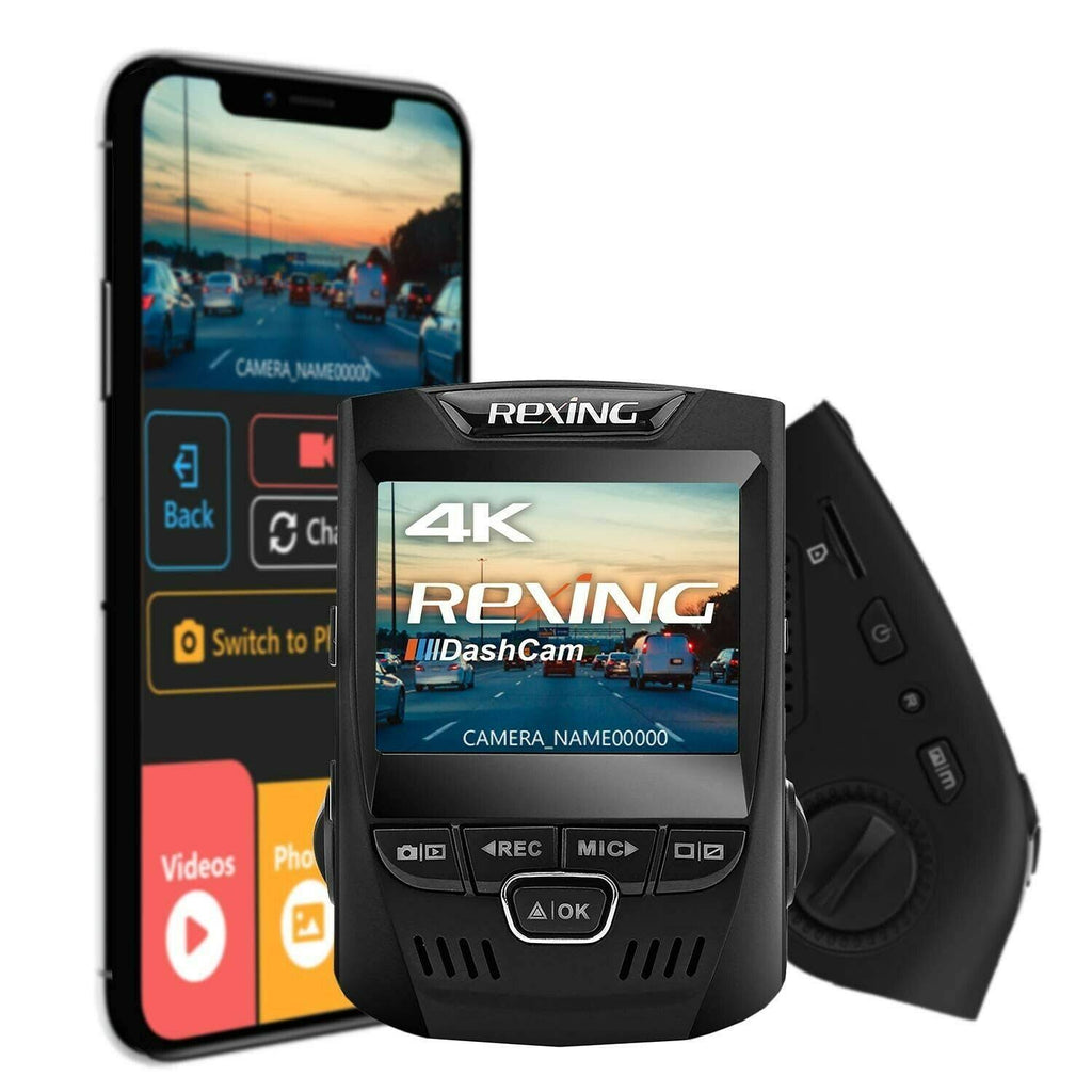 4K UHD WiFi Car Dash Cam with 170 Wide Angle LCD H65954