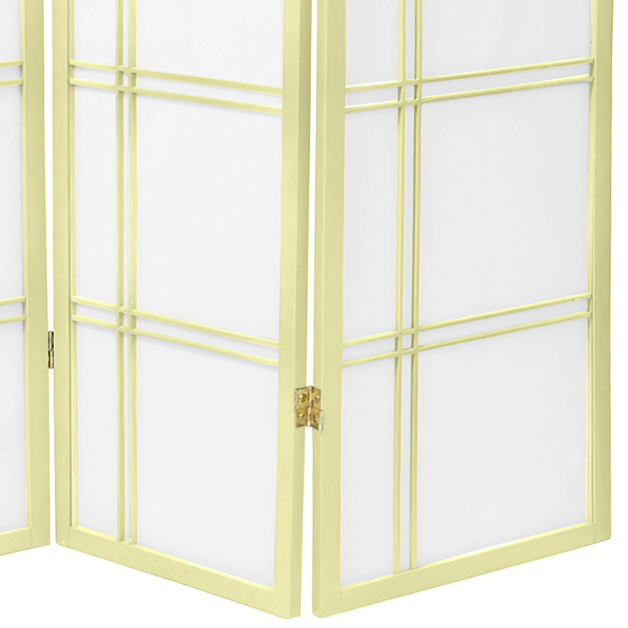 Ivory 5 Panel Shoji Screen Q3166
