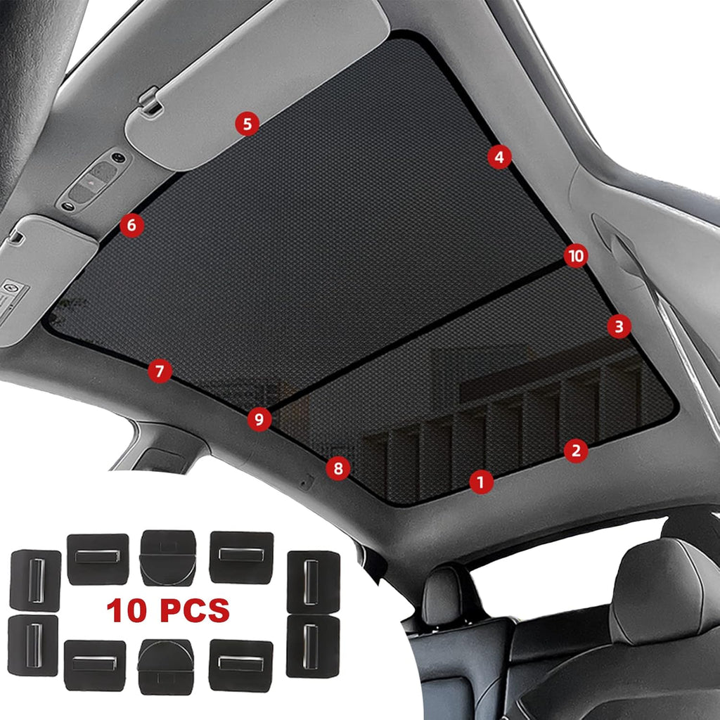 Tesla Model Y Sunshade Roof Sunroof Shade Pack of 2 D7025
