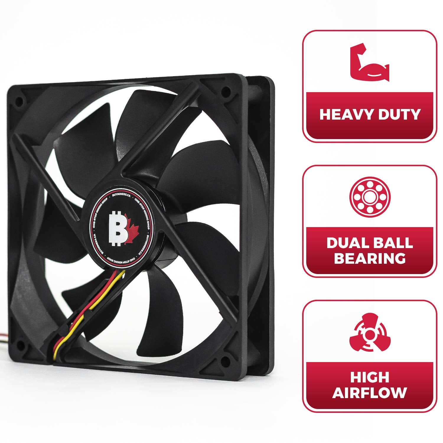 120mm 3-Pin 3000RPM Dual Ball Bearing Computer Case Fan M3918