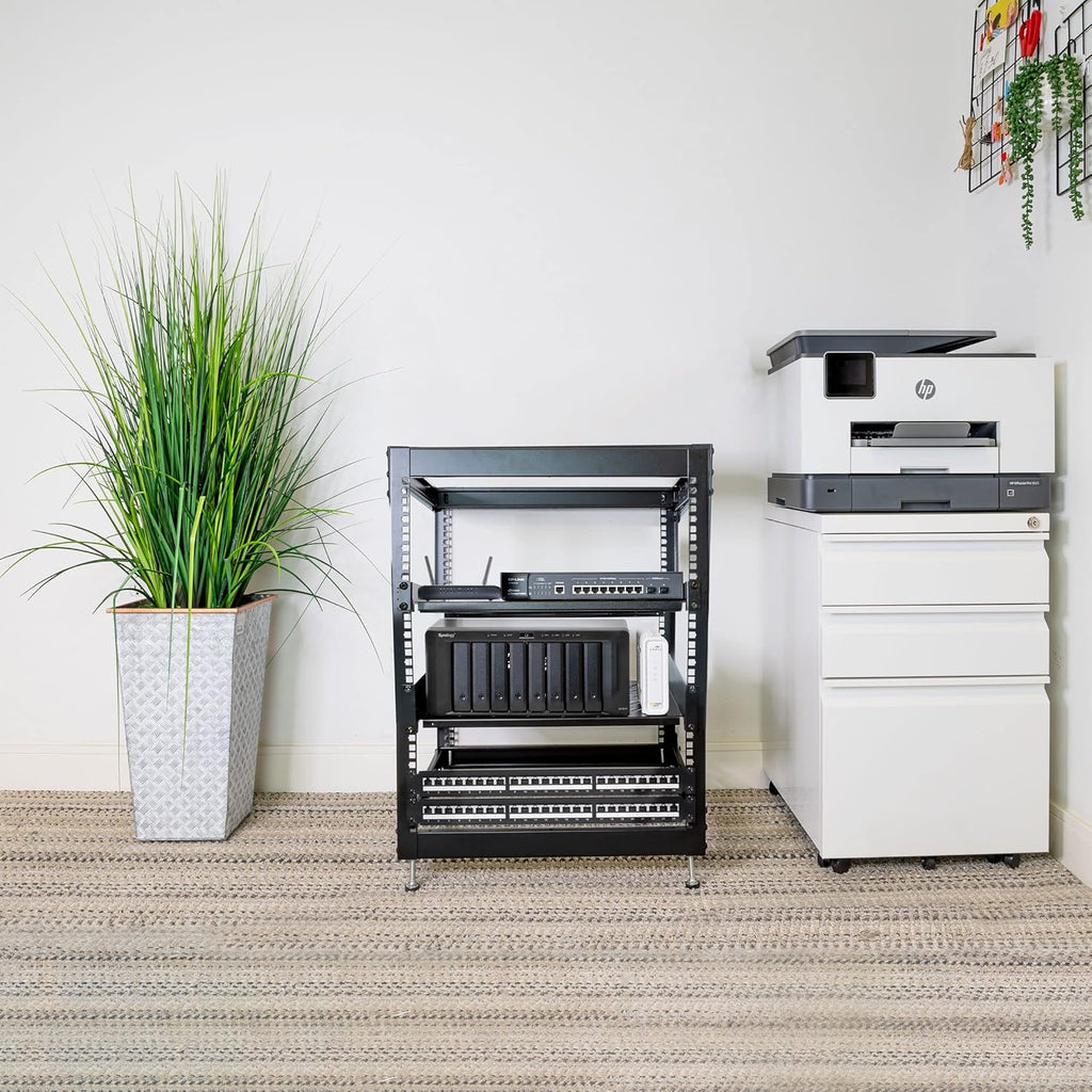 15U Server Rack with 2 Shelves Included G740538