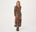 Wild Cat/Brown Duster & Maxidress Set, Size Small O755