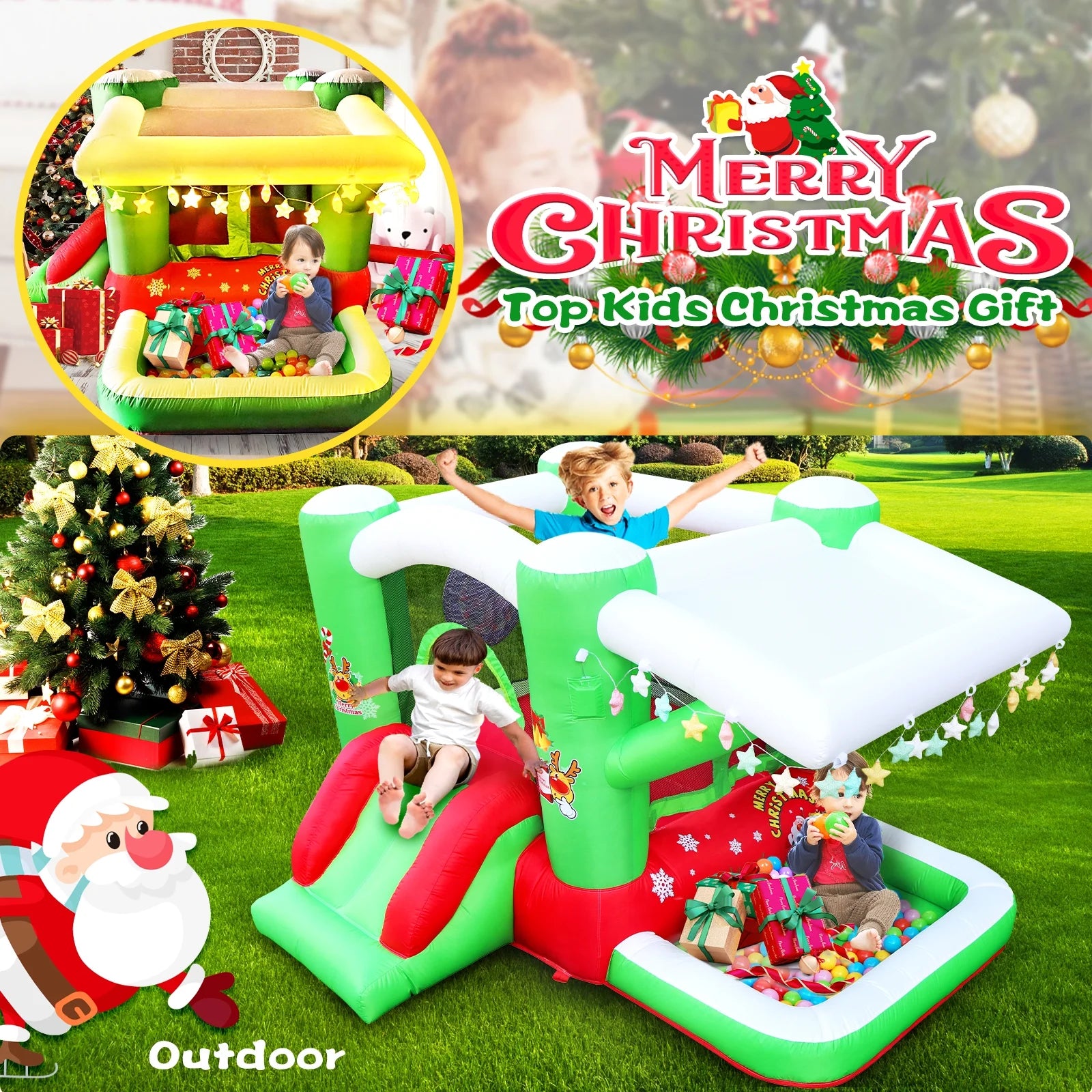 80" x 91" Inflatable Bouncer with Blower T5831