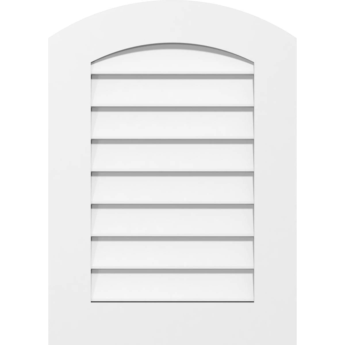 Arch Top Surface Mount PVC Gable Vent U150696