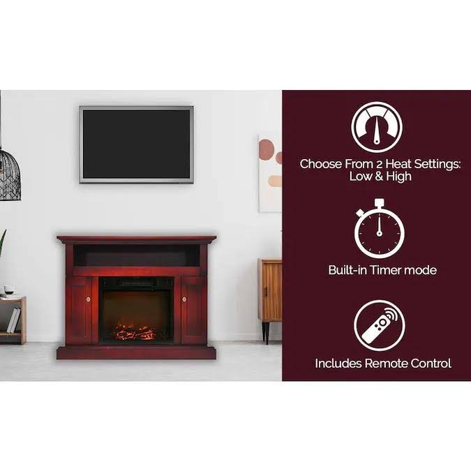 47x22 Blue Electric Fireplace TV Stand G7114