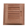 Teak Louvered Door & Frame - Left Hand - 12x22 A605
