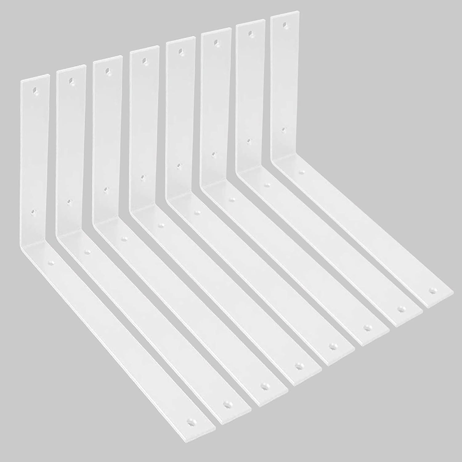 12 Inch Heavy Duty Black Metal Shelf Brackets Pack of 2 H83196