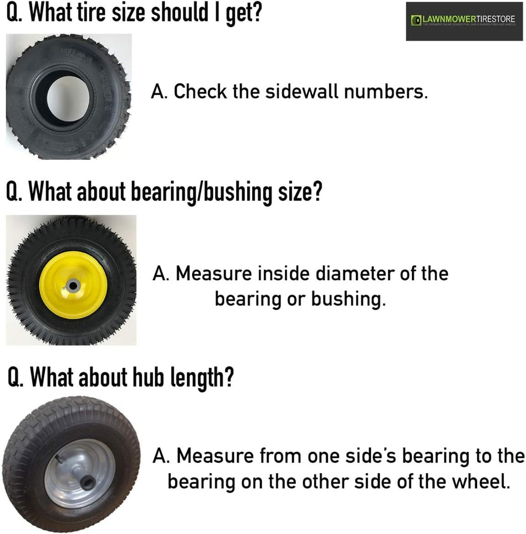 Silver 20x10.00-8 Lawn Mower Tire and Rim Set of 2 H2715