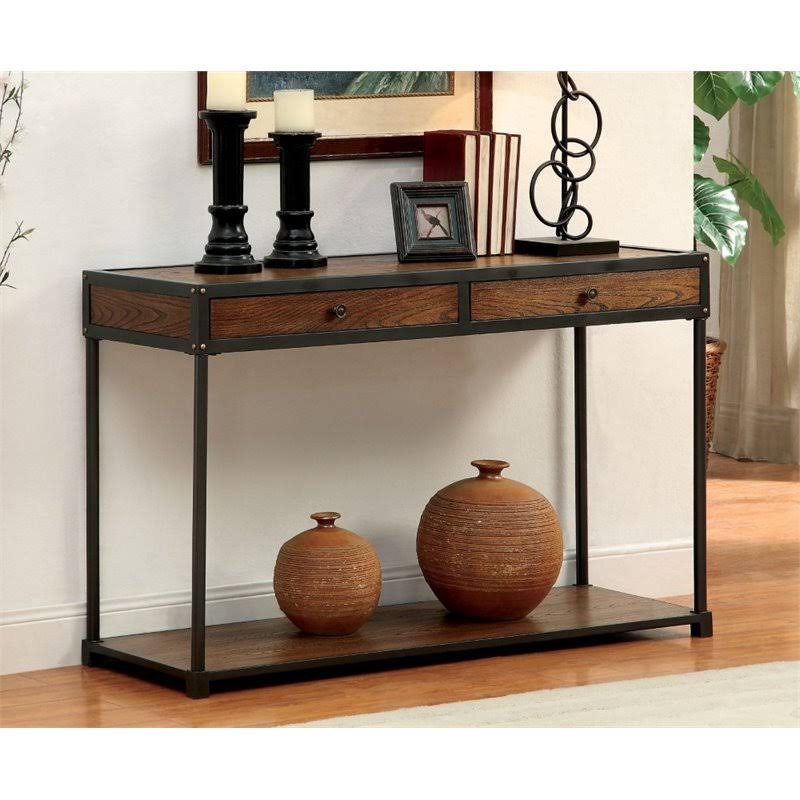 Antique Oak Console Table P165