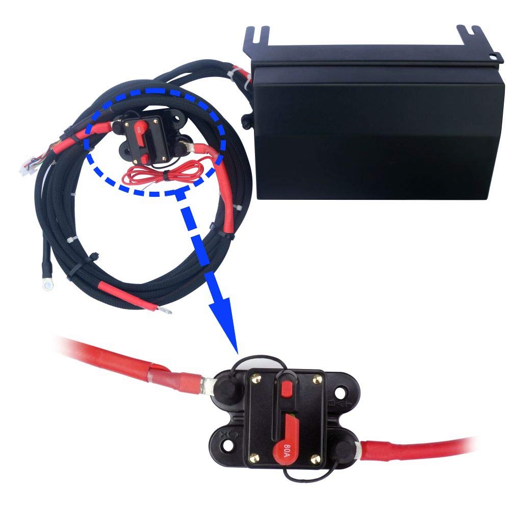6 Gang Rocker Switch Panel with Blue Backlight Control Pod and Relay Box V57569