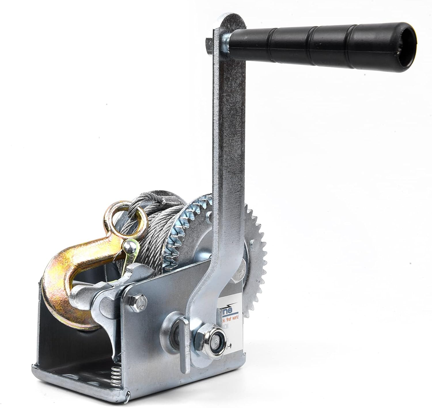 2500lbs Two-Way Ratchet Gear Manual Winch with 32.8 ft Steel Wire, Pack of 2 M169858