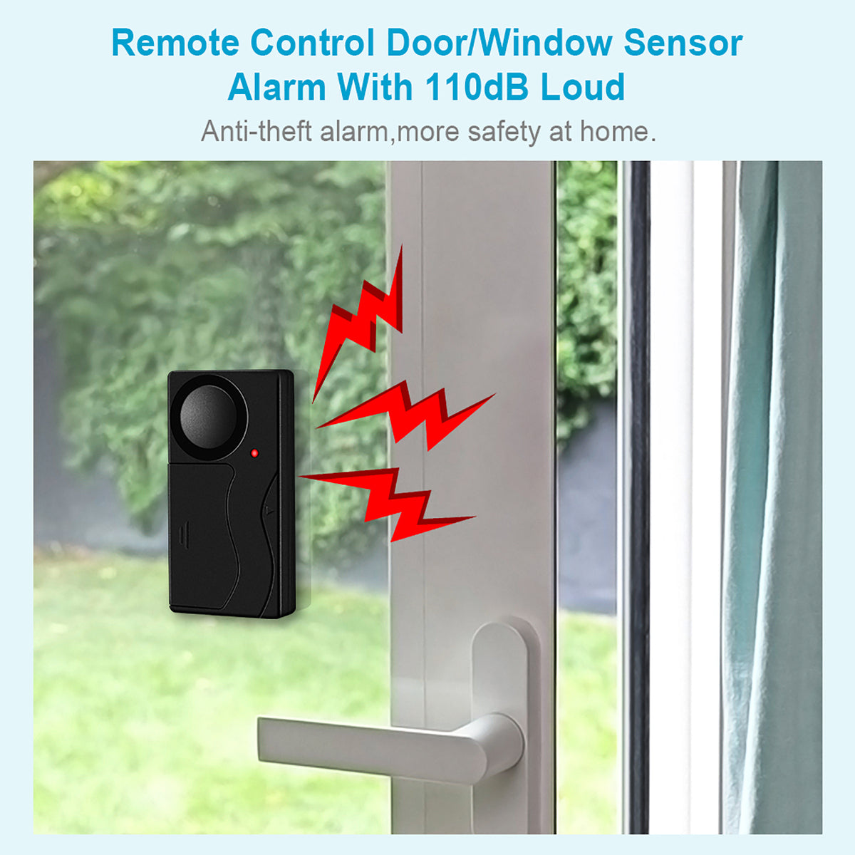 2Pack Remote Control Anti-Theft Bicycle Alarm Q917423