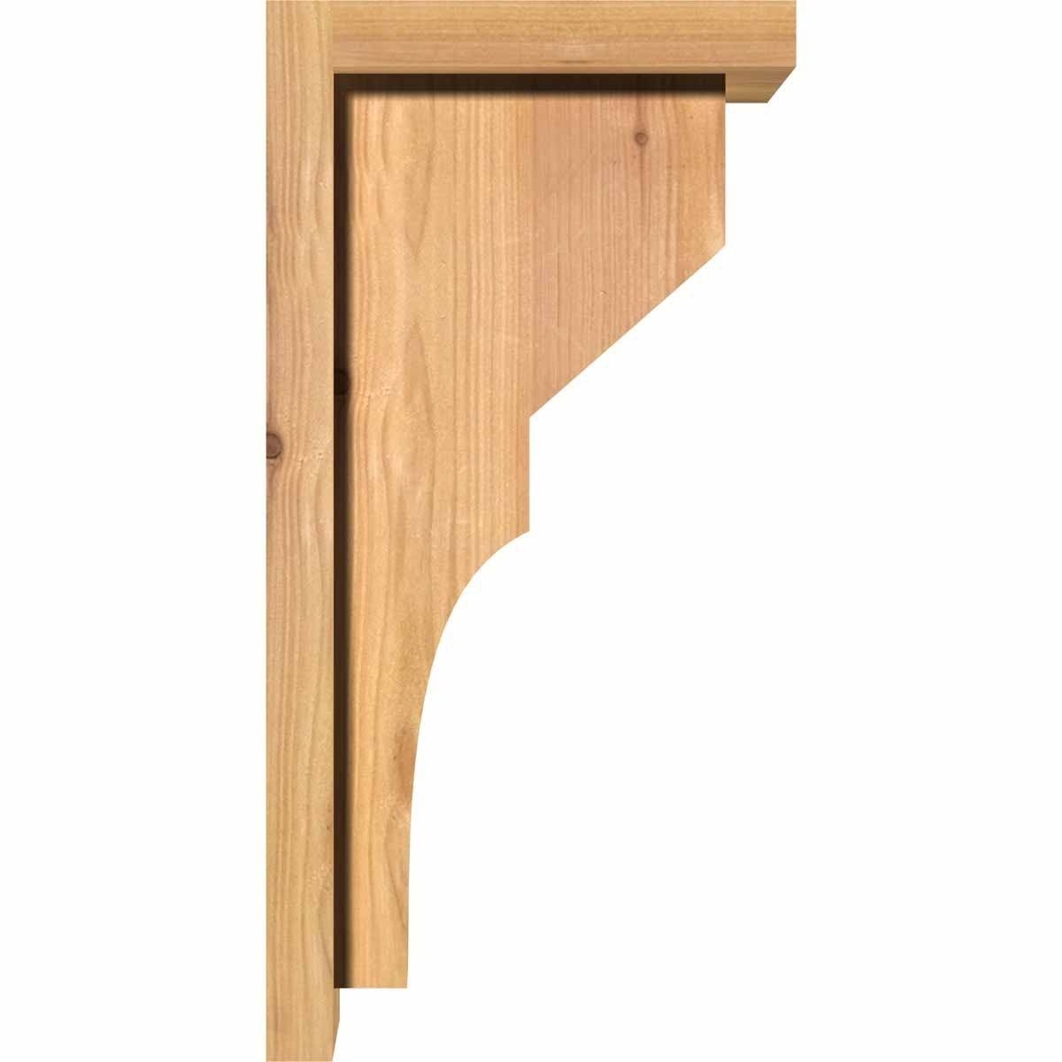 Monterey Smooth Corbel with Backplate, Western Red Cedar T8939