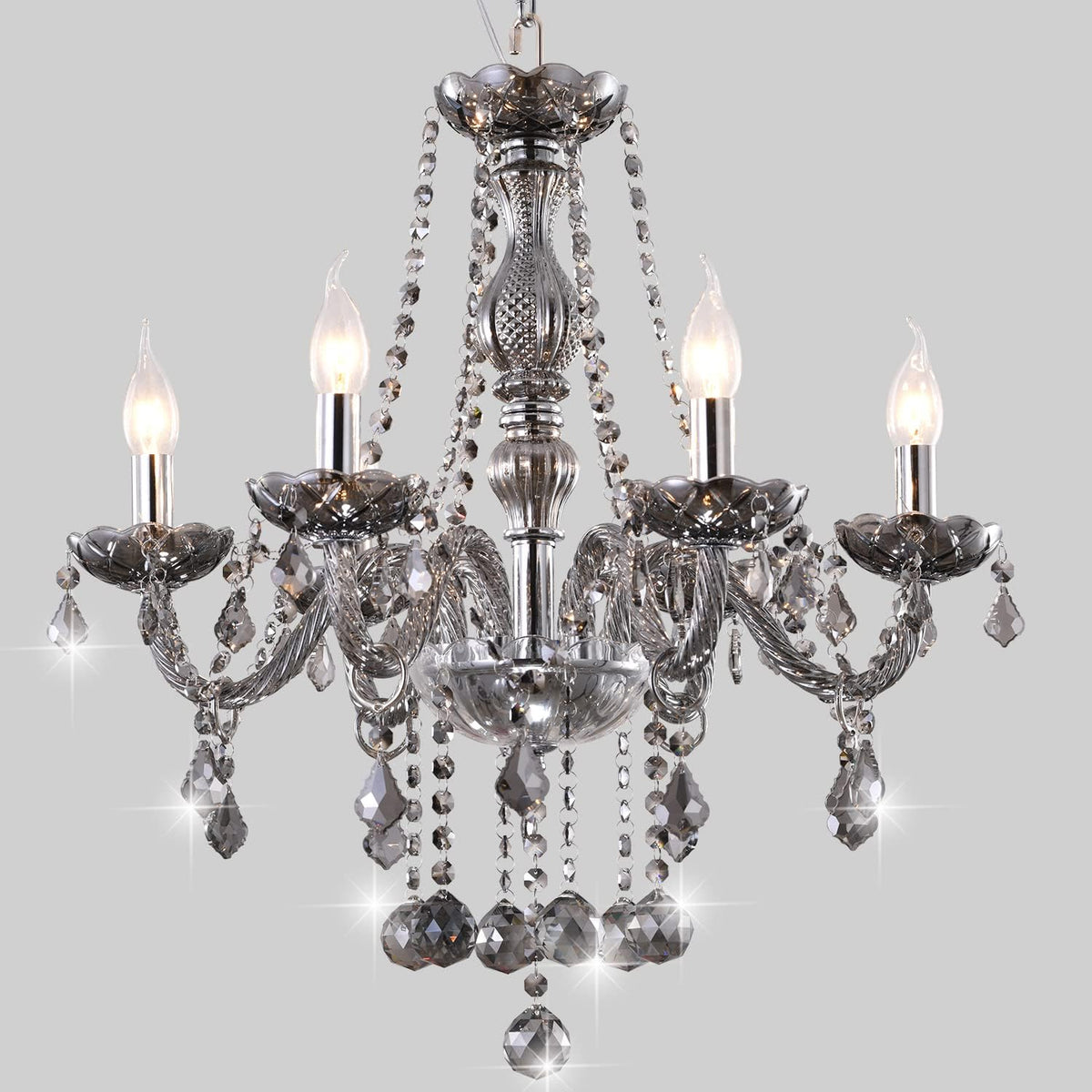 Crystal 6 Lights Pendant Ceiling Fixture Lamp H206983
