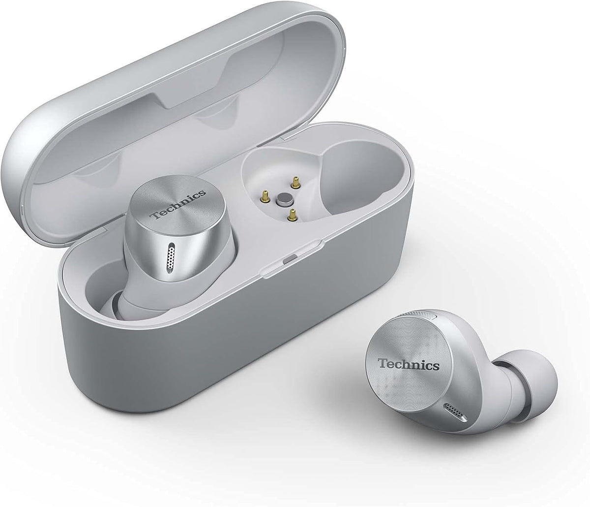 Silver True Wireless Earbuds with Noise Cancelling I75766