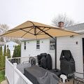 Grey Offset Patio Umbrella Y94841