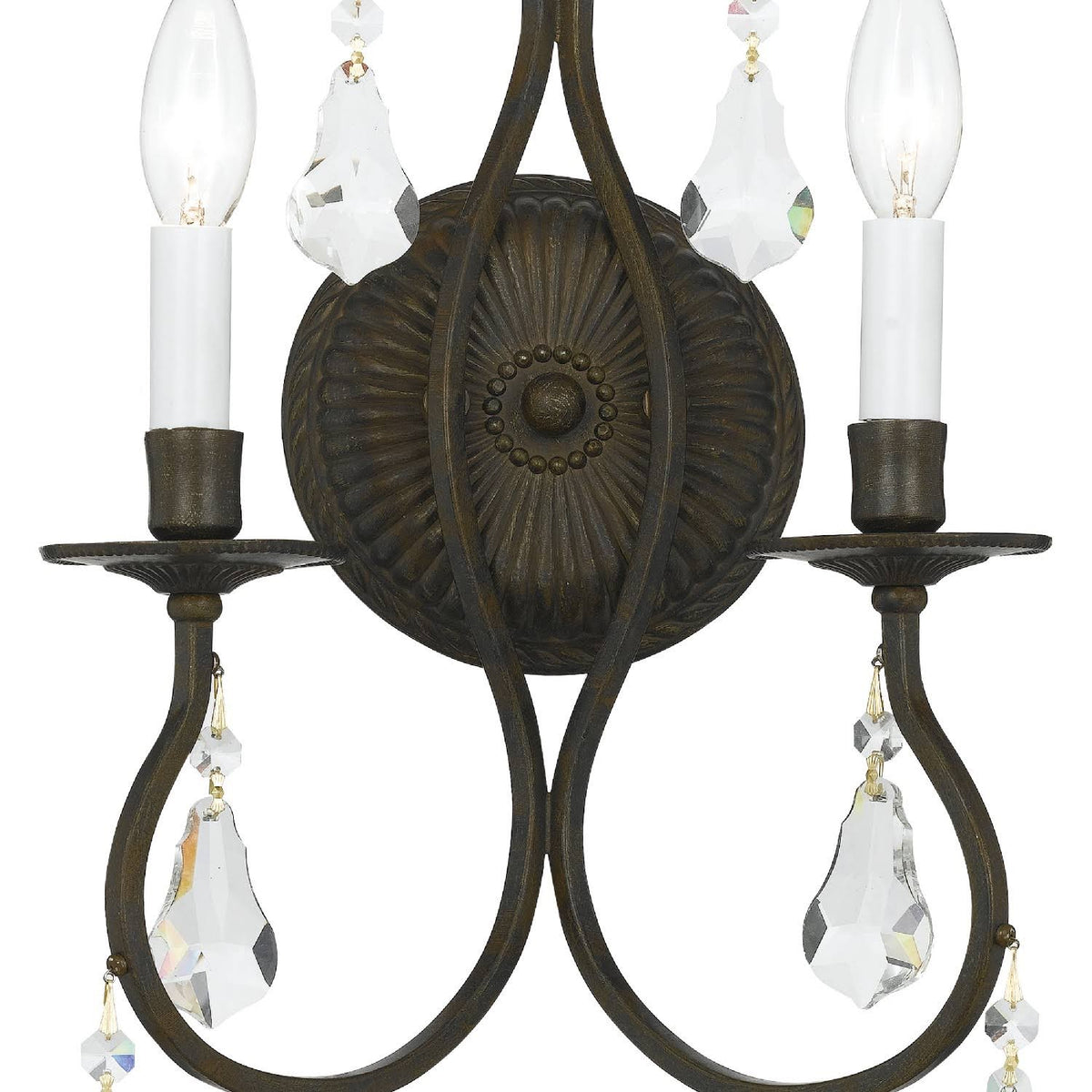 2 Light English Bronze Sconce O30044
