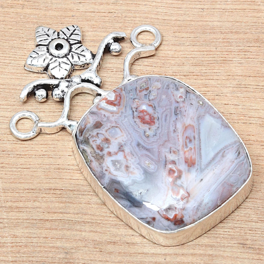 Ocean Jasper 925 Silver Necklace 20 in Z565