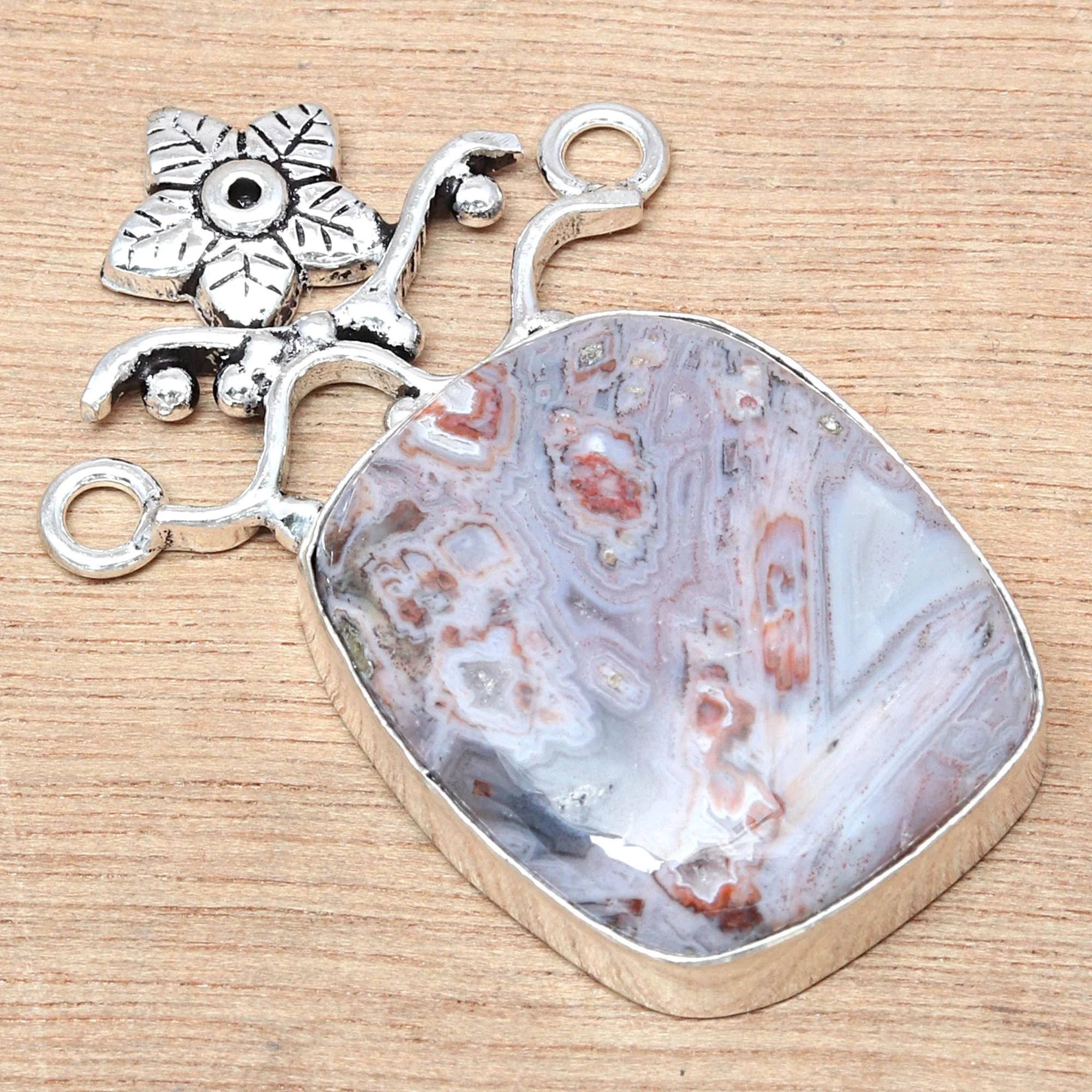 Ocean Jasper 925 Silver Necklace 20 in Z565