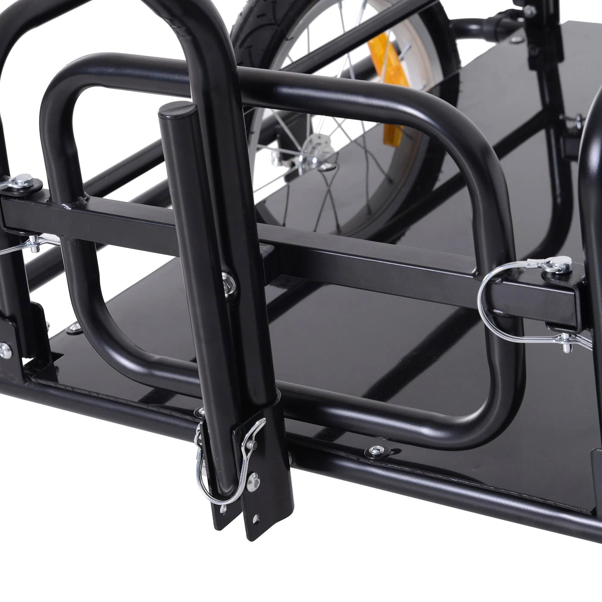 Folding Bike Cargo Trailer Cart with Seat Post Hitch W982454