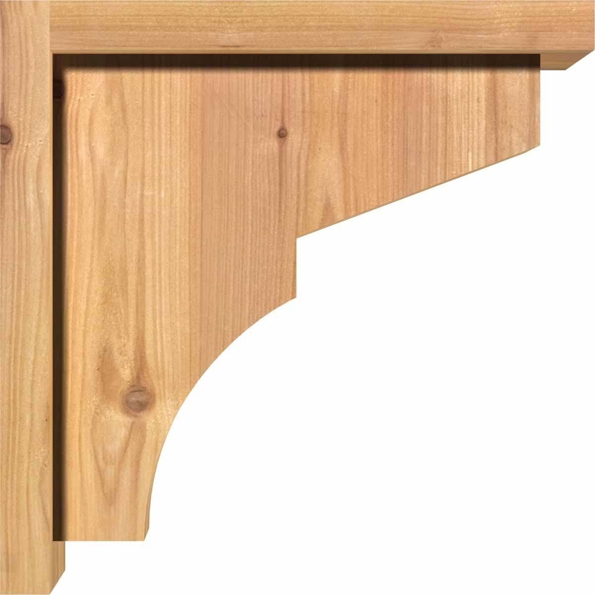 Monterey Smooth Corbel with Backplate, Western Red Cedar T8939