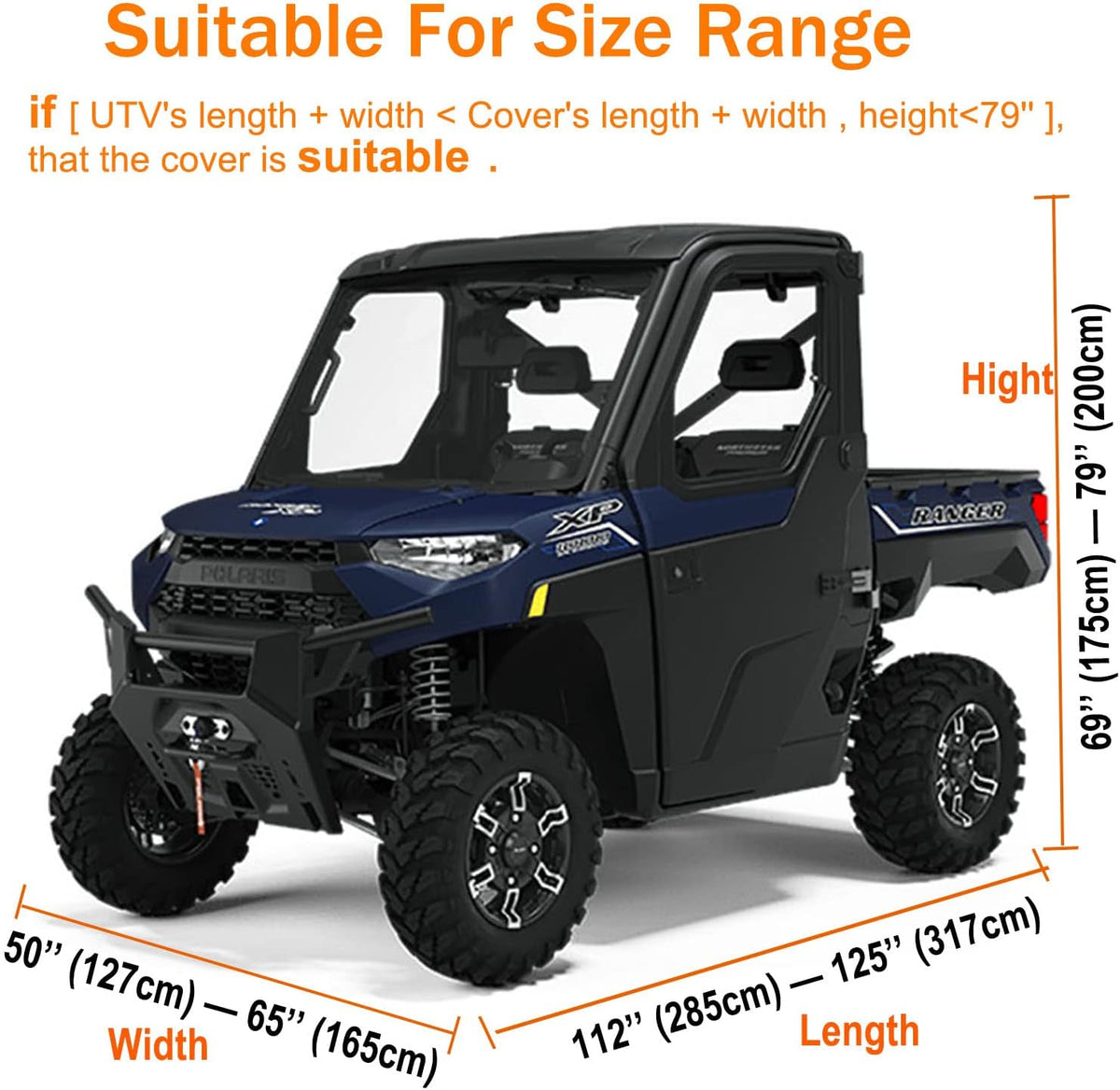 UTV Cover Waterproof Heavy Duty Full Size Cover B737024