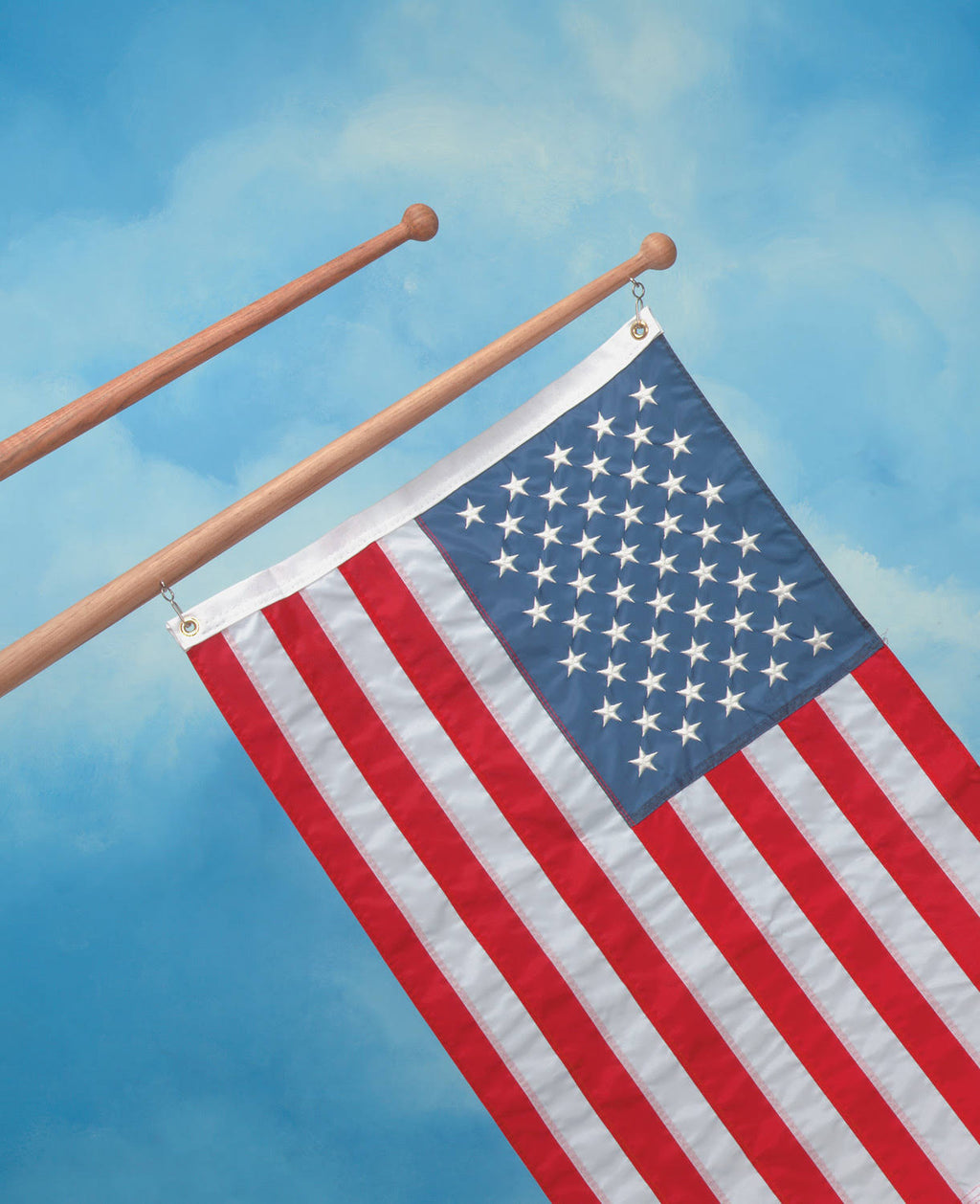 Teak 72x22 Flag Pole A3178