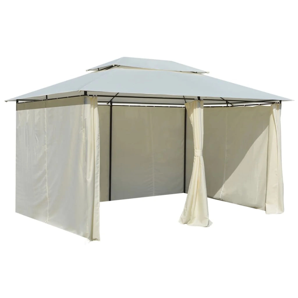 White Garden Marquee with Curtains I97271