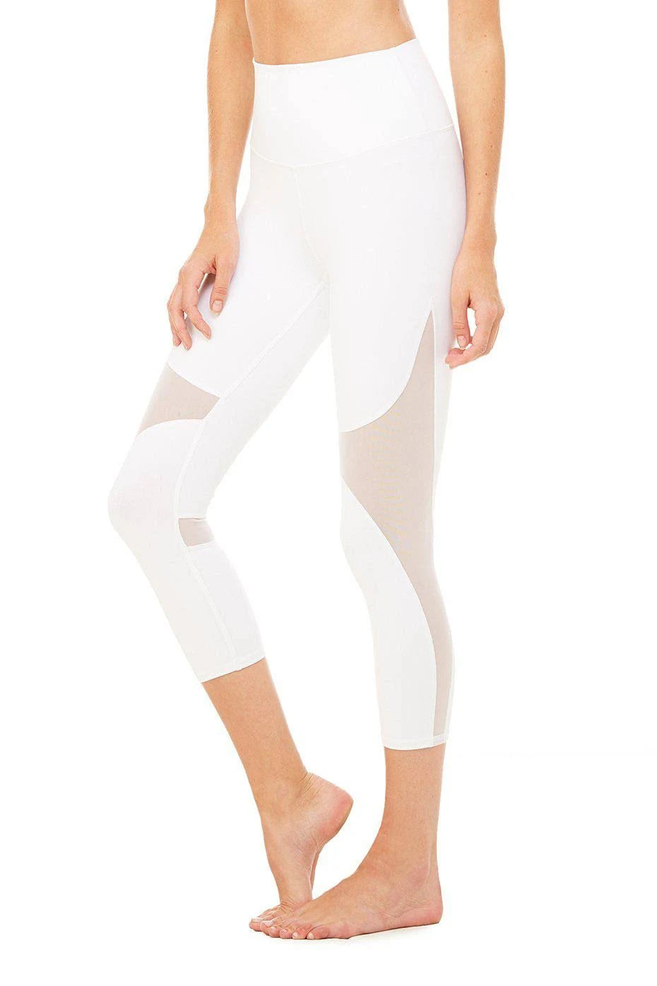 High-Waist Yoga Capris White Xxs X16906
