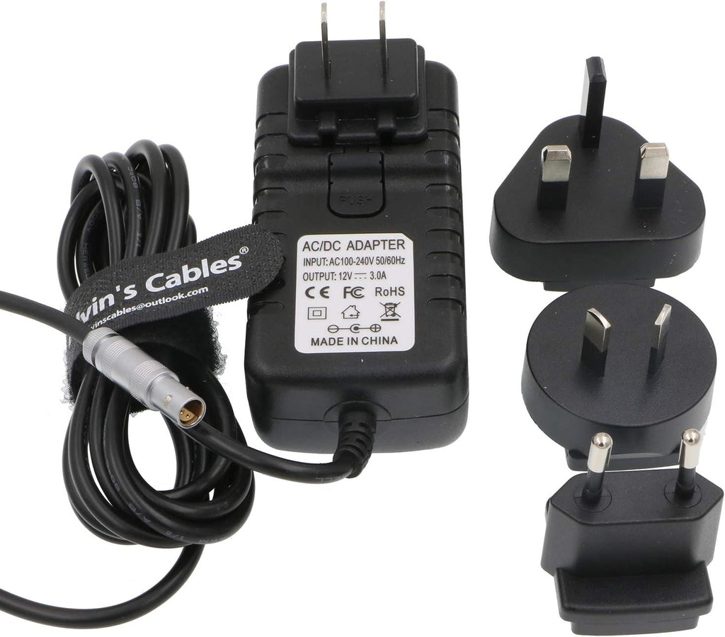 Z Cam E2 Power Adapter Cable with US UK EU AU Plugs T1386