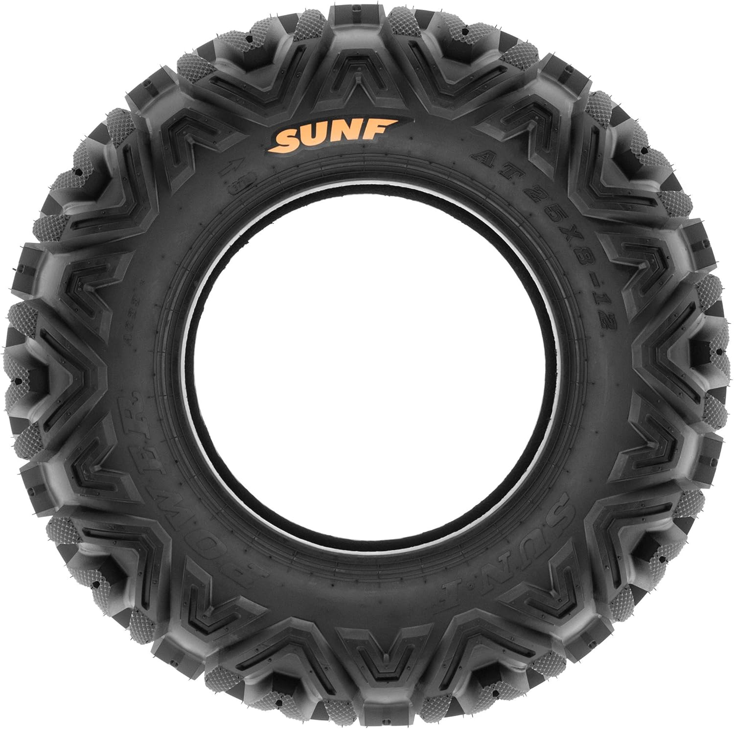 Set of 4 All-Terrain Tire Bundle 24x8-12 Front & 25x11-10 Rear 6 PR Tubeless F896