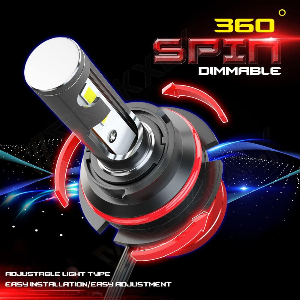 9007 HB5 LED Headlight Bulb Conversion Kit, Dual Beam, 6500K Cool White, 2-Pack V2829