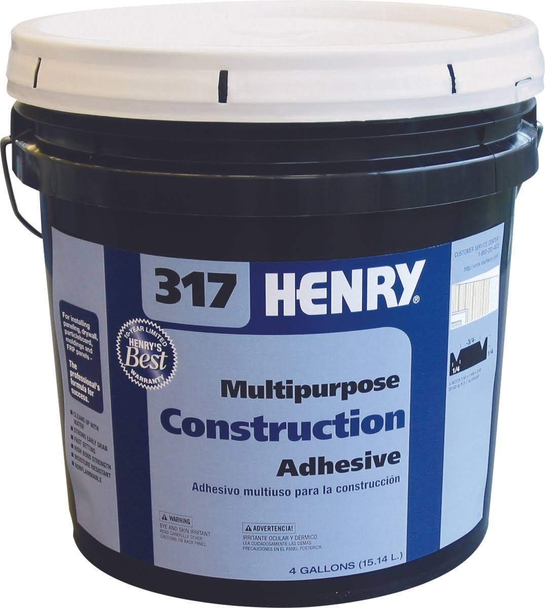 Construction Adhesive, 4 Gallon I746891