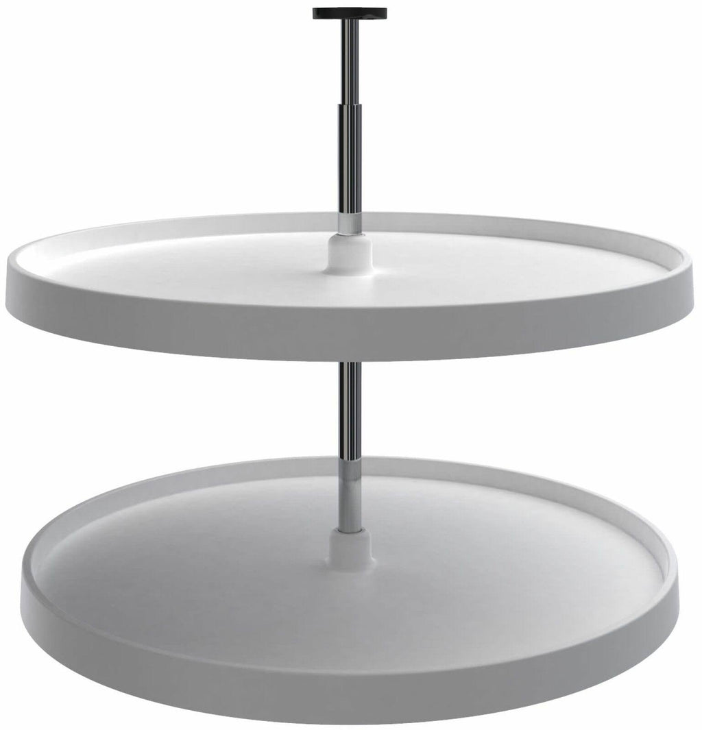 White 2-Shelf Lazy Susan W560