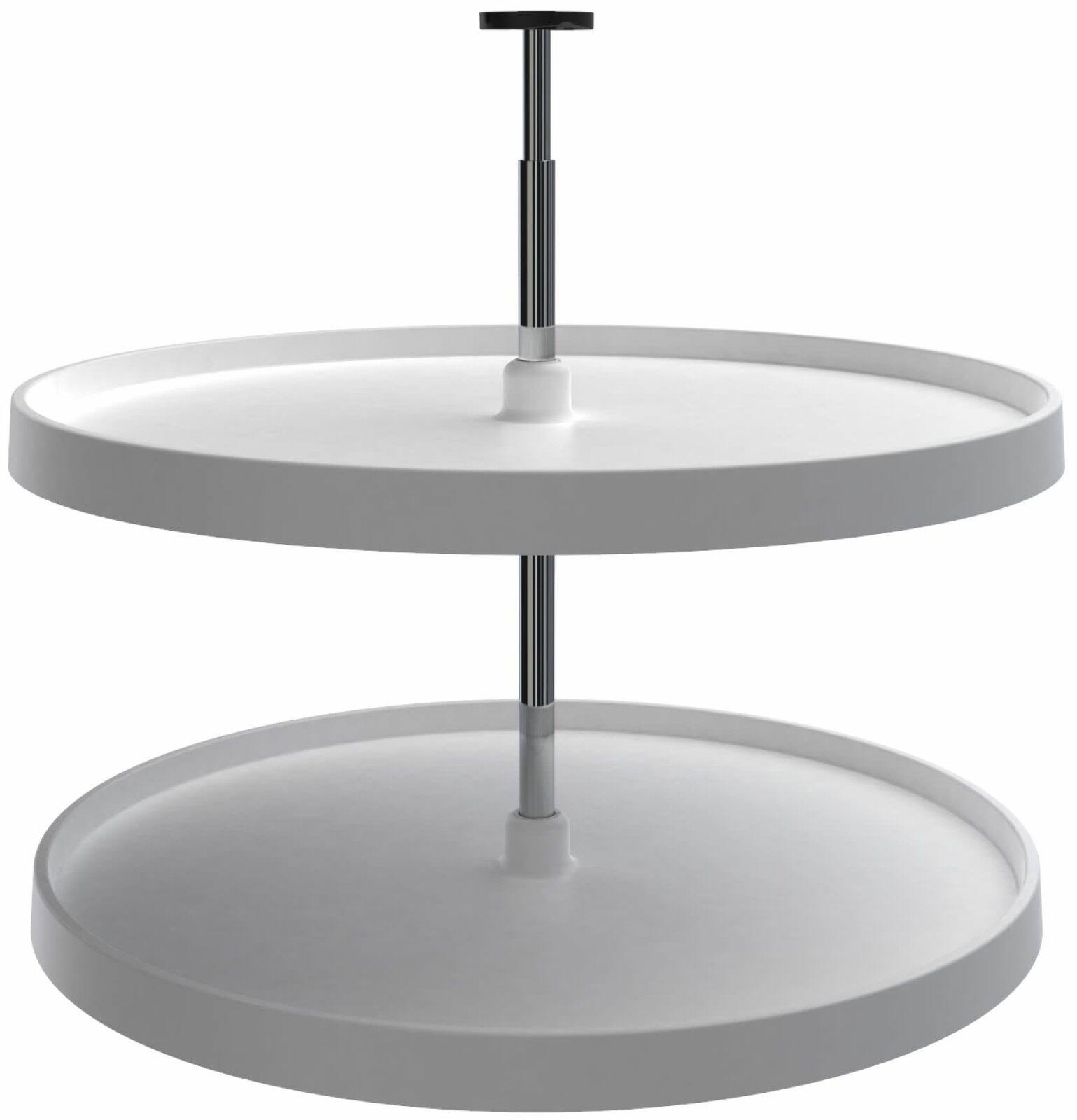 White 2-Shelf Lazy Susan W560