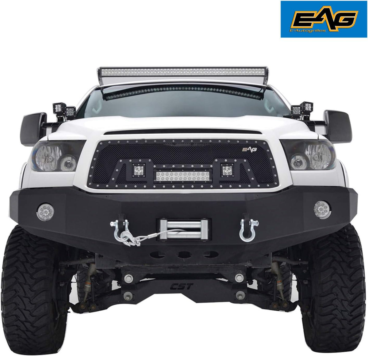Black Stainless Steel Wire Mesh Grille with 3 LED Lights P522