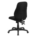 Black Fabric Swivel Ergonomic Chair S783845