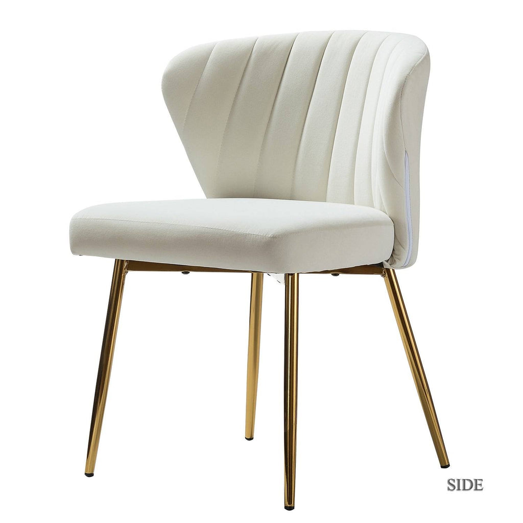Teal Blue Side Chair with Gold Legs L789
