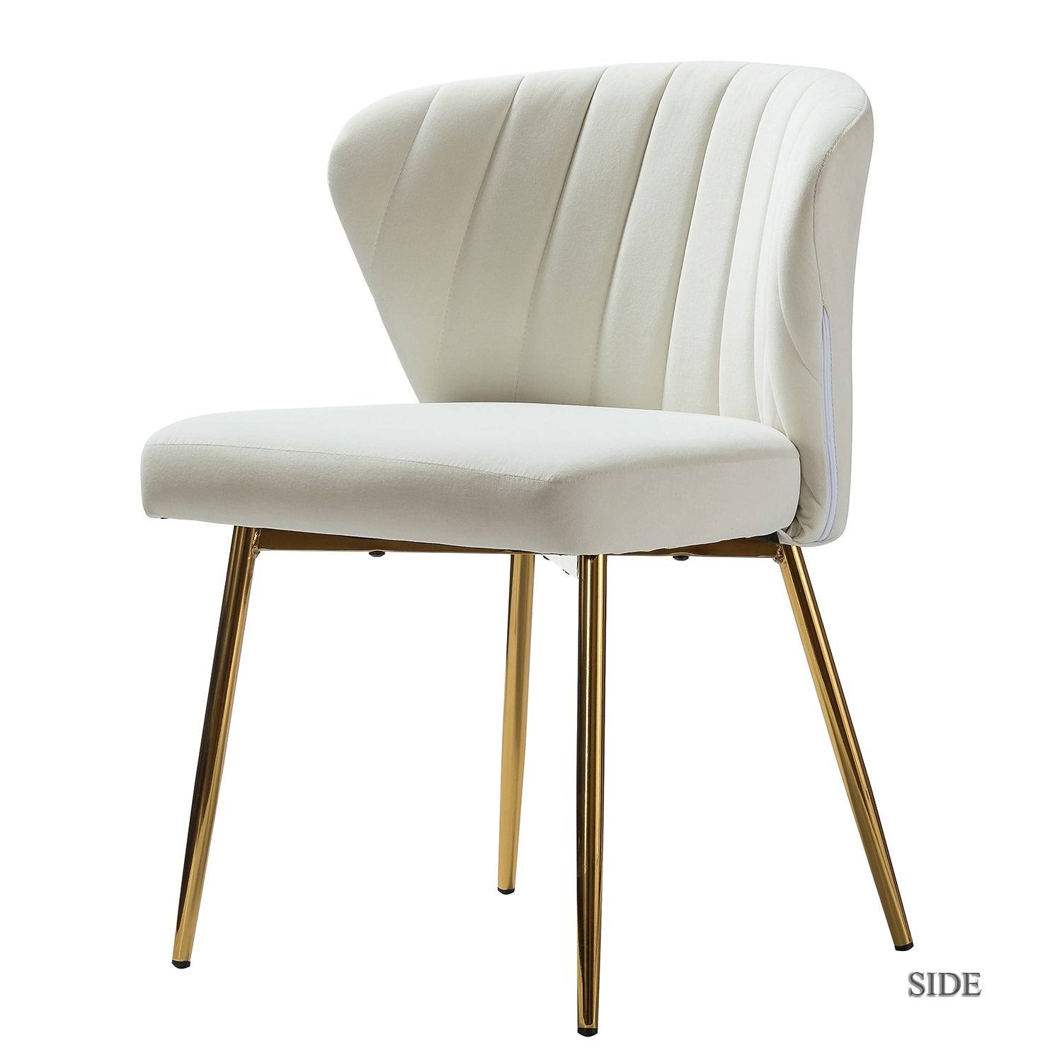 Teal Blue Side Chair with Gold Legs L789