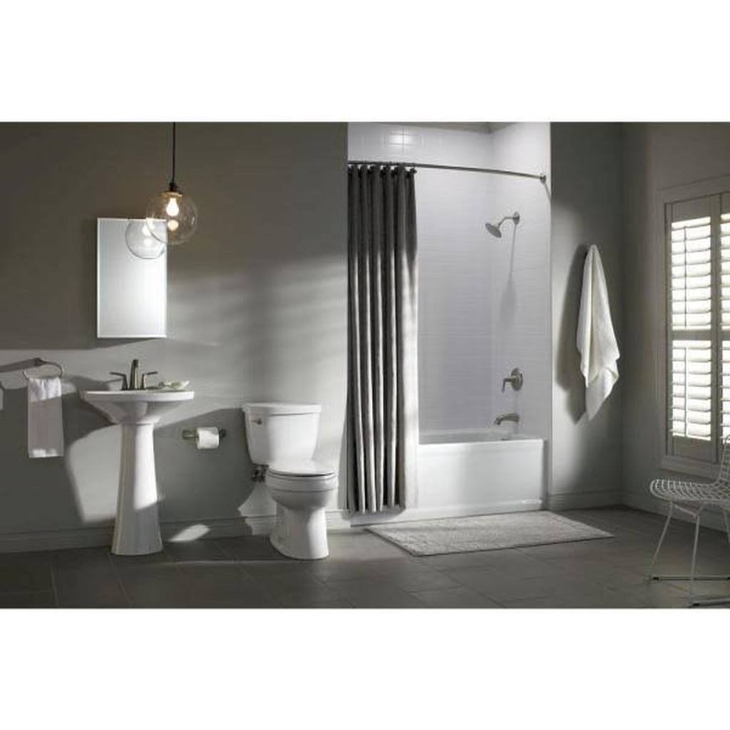 White 1.28 GPF Single Flush Elongated Toilet C389