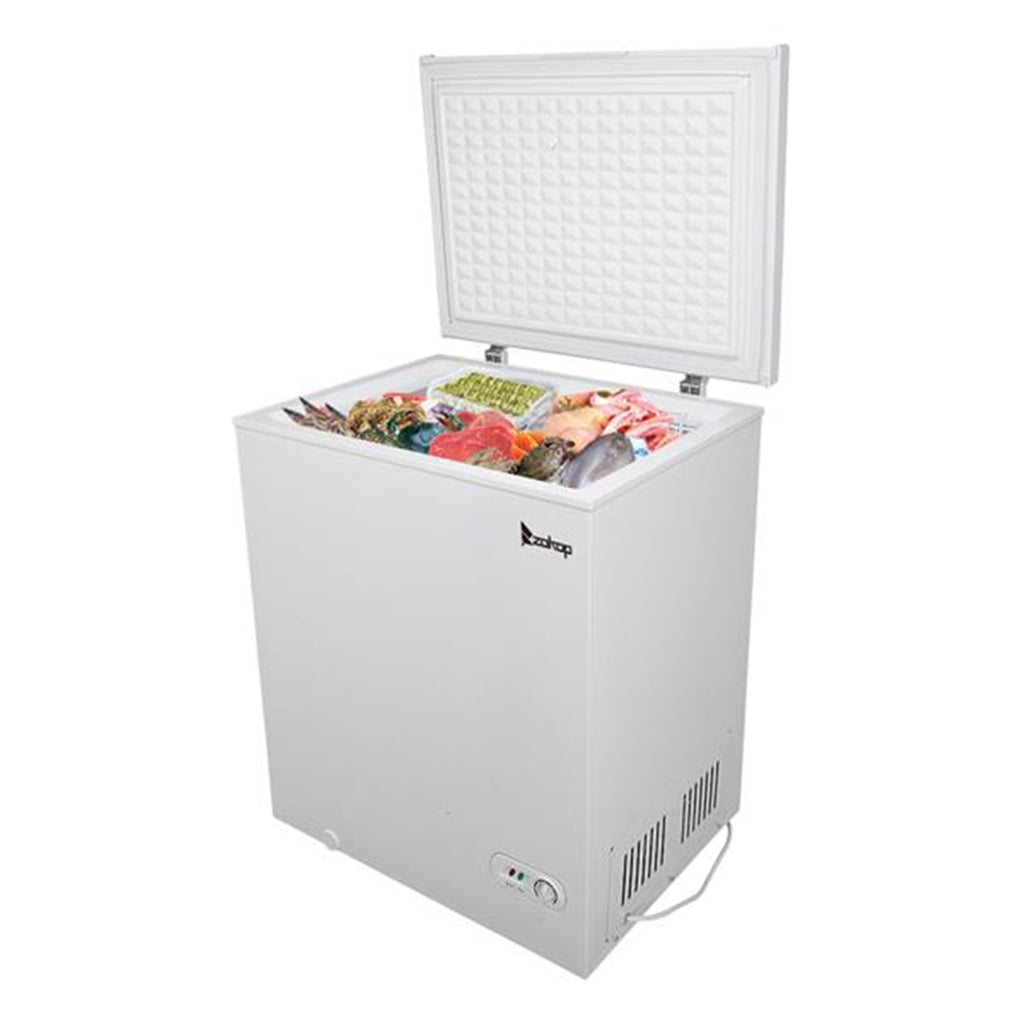 White Single Door Horizontal Freezer, 143L / 5.0 CU.FT V593
