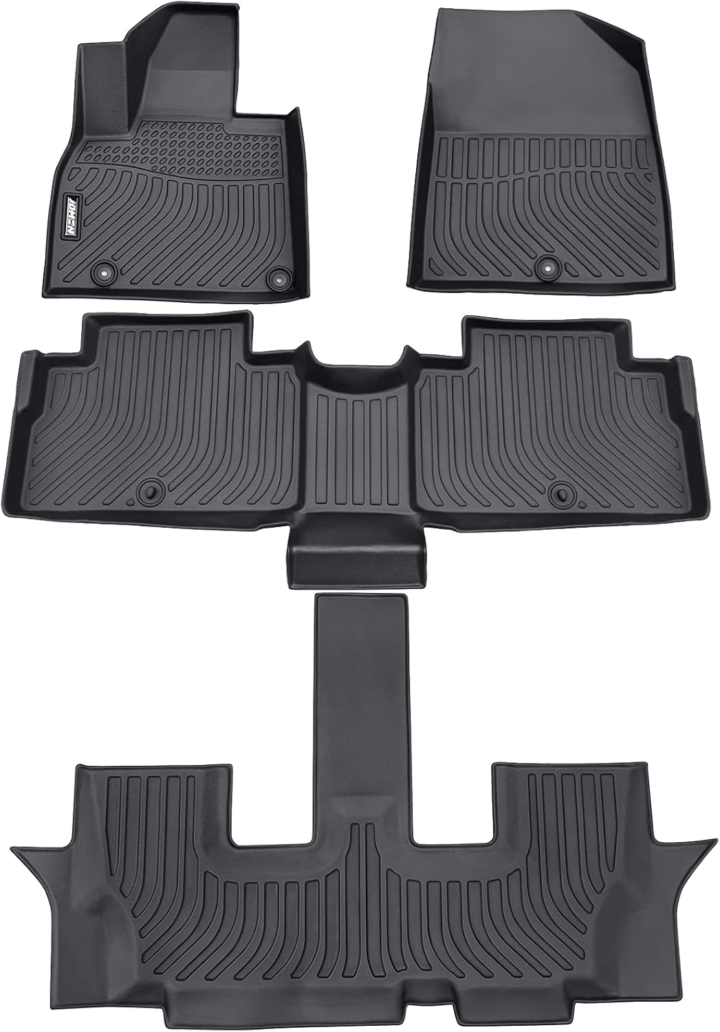 Black Custom Fit Car Floor Liner Set C87954