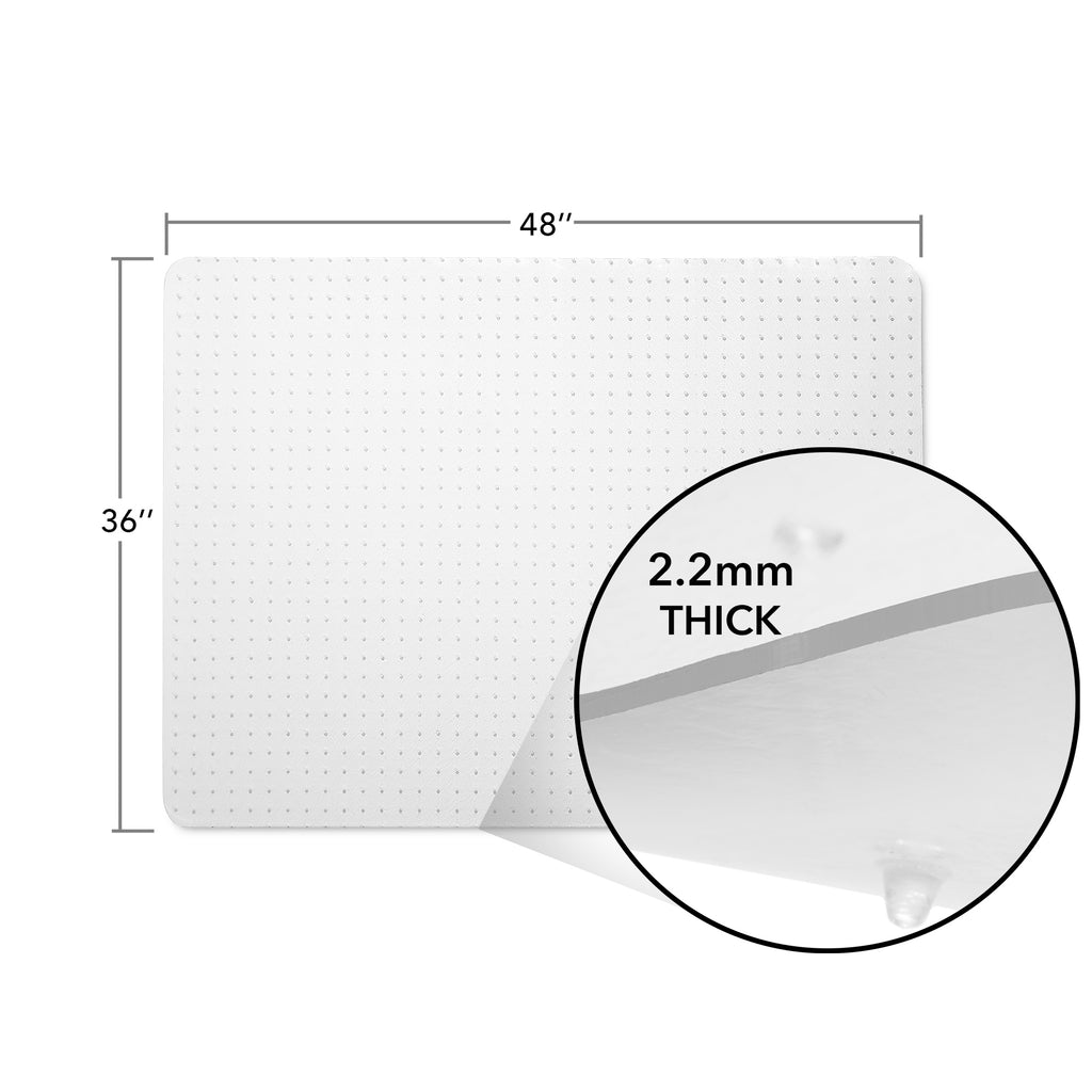 Clear Office Chair Desk Floor Mat for Low Pile Carpet C76653